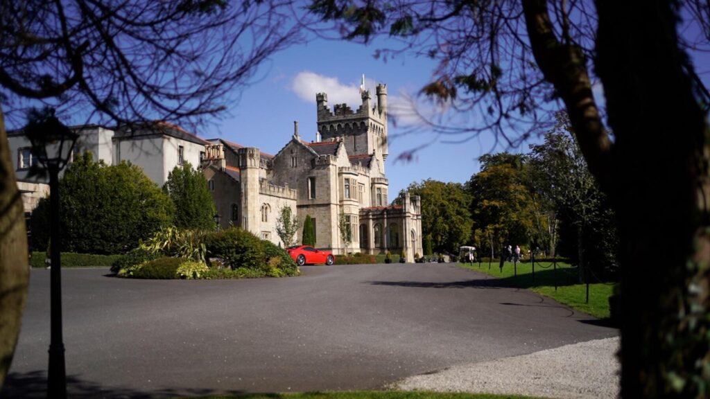The castle at Lough Eske is an ideal location for an outdoor wedding ceremony