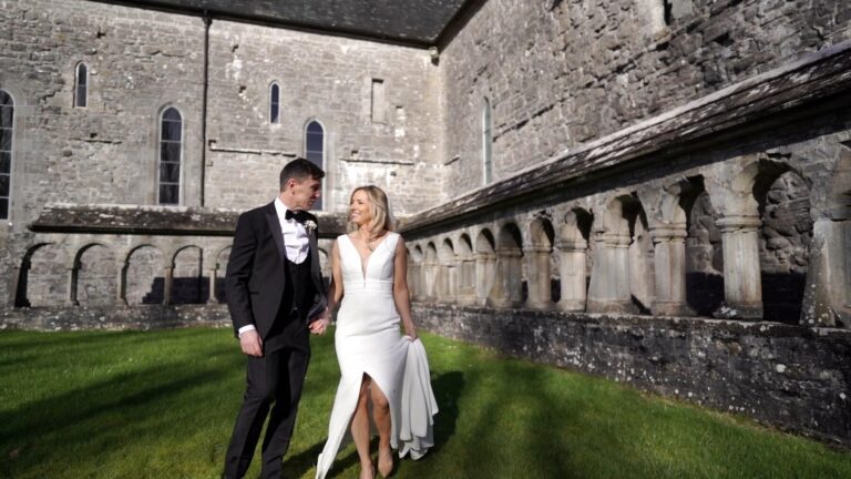 Historic Ballintubber Abbey Wedding in Co Mayo is a beautiful location for any couple or wedding videographer