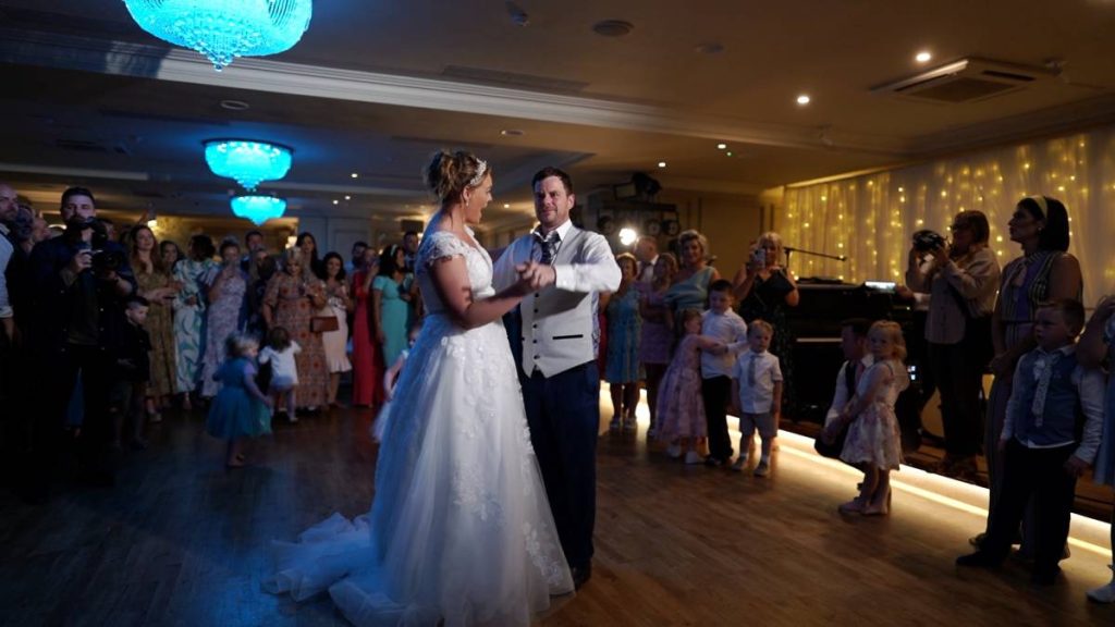 first dance for the happy couple in this ballyliffin lodge wedding video
