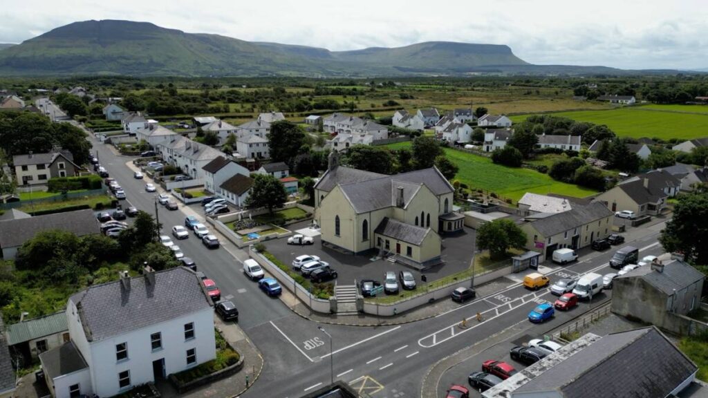 Drone shot of Church