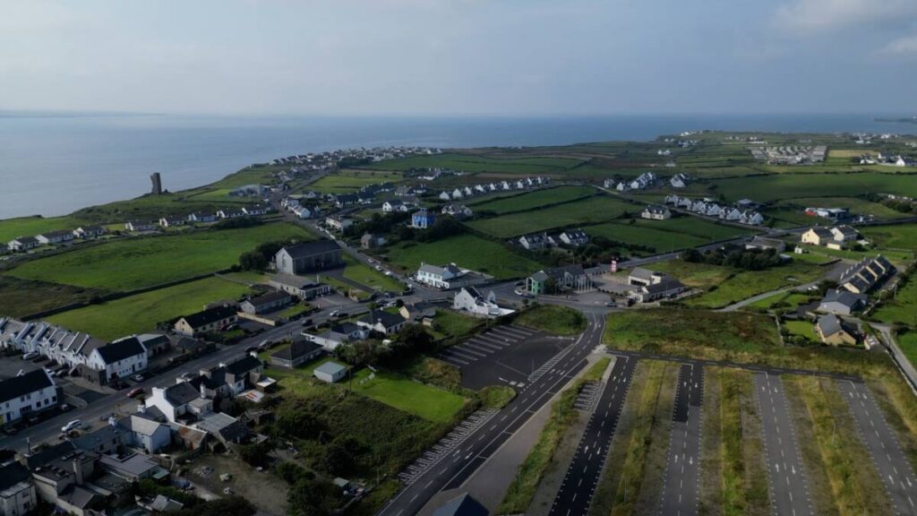 Liscannor Co Clare where bride April and bridesmaids got ready for the day ahead